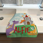 Personalised Children's Towel & Face Cloth Pack - Dragon Fairytale