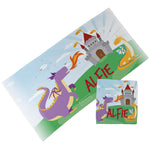 Personalised Children's Towel & Face Cloth Pack - Dragon Fairytale