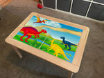 Kids Dinosaur Landscape Table Top STICKER ONLY Compatible with IKEA Flisat Tables