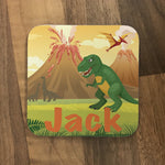 Dinosaur Design Children's Coaster Set of 4 