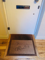 Personalised Custom Doormat with Family Name