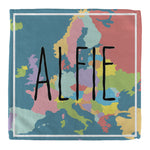 Personalised Children's Towel & Face Cloth Pack - Europe Map