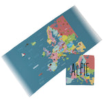 Personalised Children's Towel & Face Cloth Pack - Europe Map