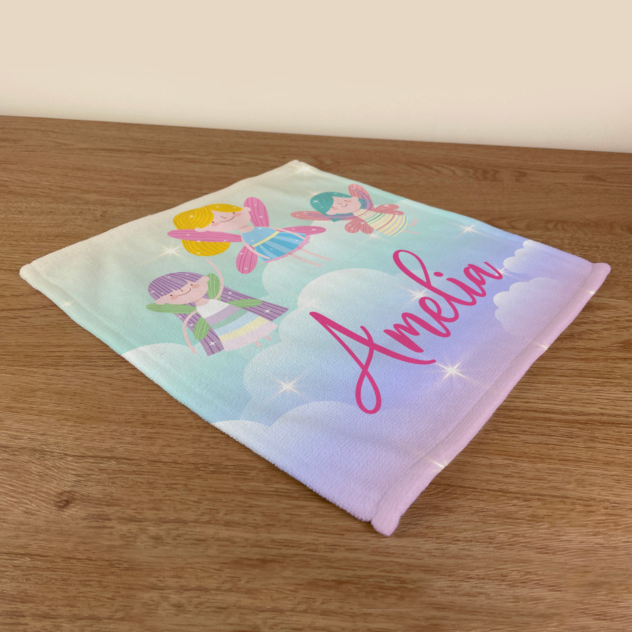 Personalised Children's Towel & Face Cloth Pack - Fairy