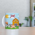 Personalised Children's 11oz Ceramic Mug - Farm