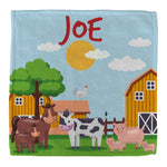 Personalised Children's Face Cloth - Farm