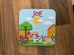 Personalised Children's Mug & Coaster Set - Farm