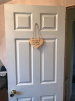 Home Is Where The Heart Is MDF Hanging Plaque