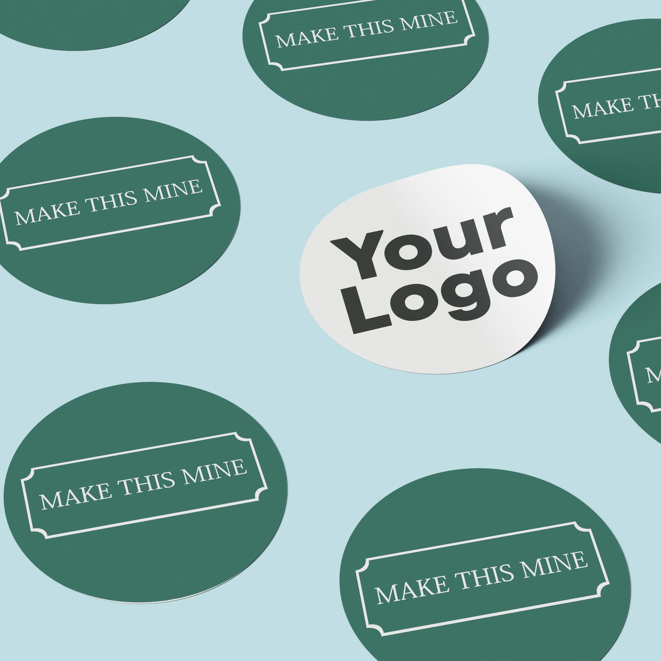 Personalised Logo or Photo Round Vinyl Sticker