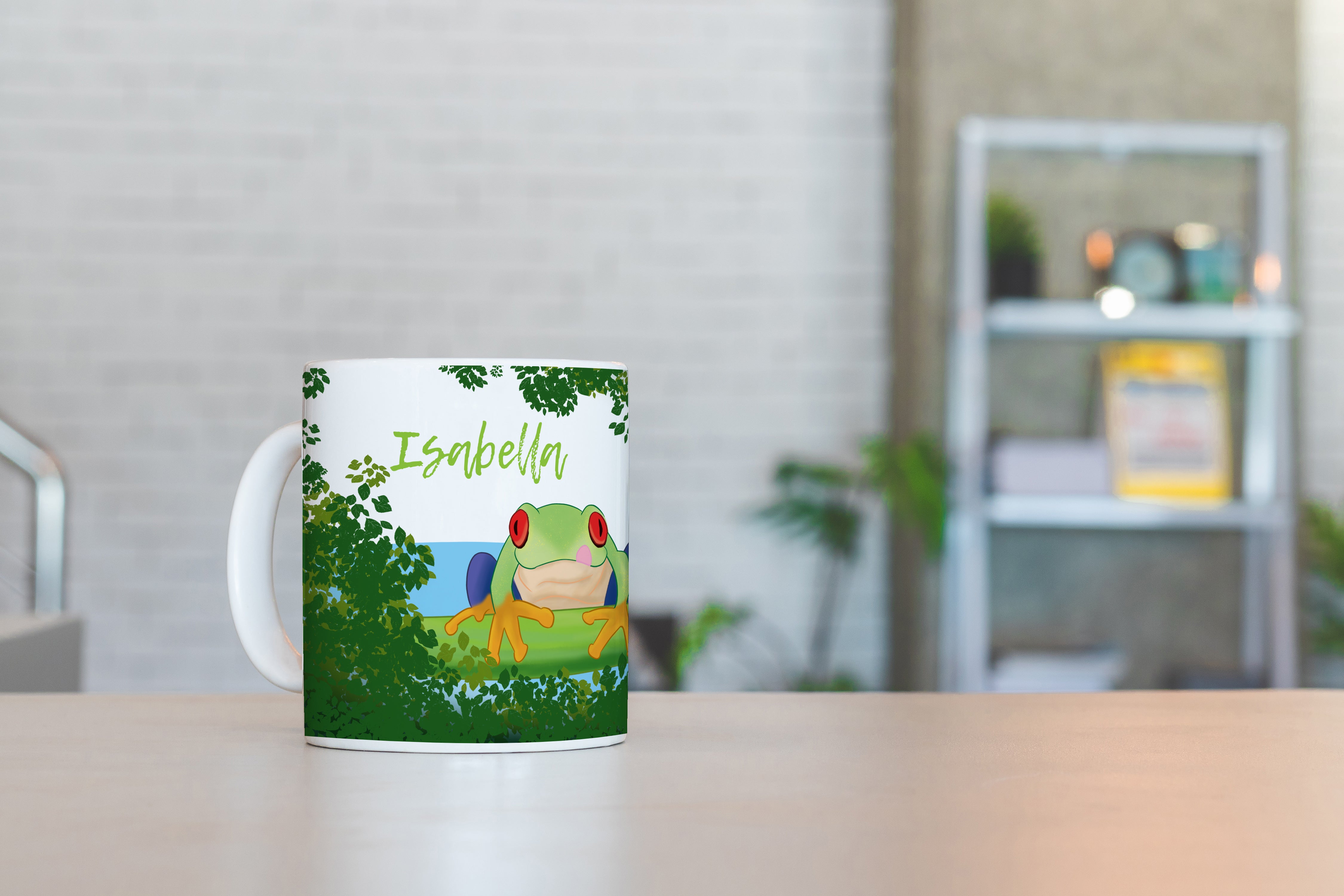 Personalised Children's 11oz Ceramic Mug - Frog