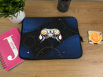 Laptop Sleeve with Galactic Game Controller Design