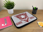 Laptop Sleeve with Red Skull Game Over Design