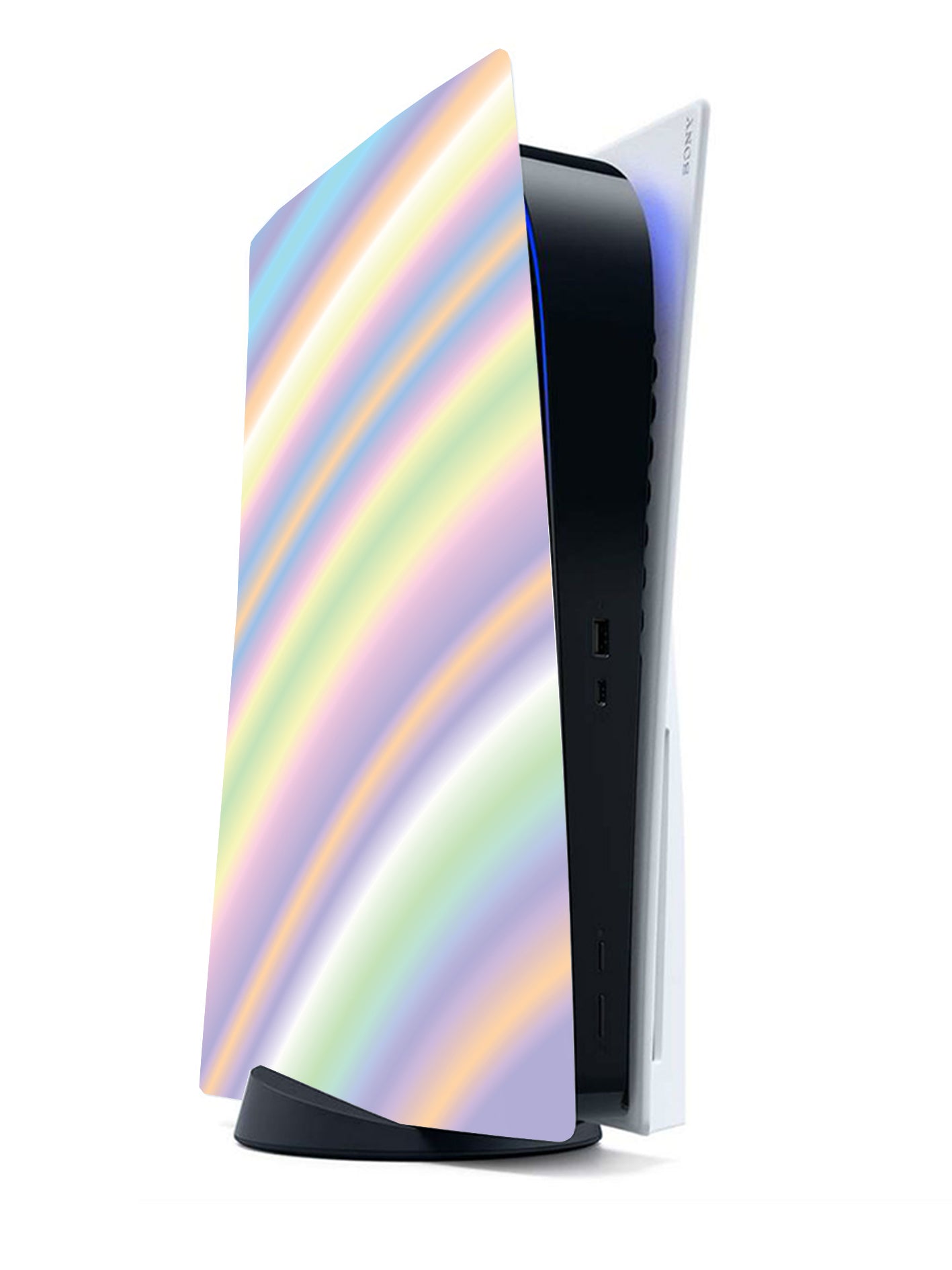 PS5 Rainbow Gamer Console Vinyl Sticker - Personalised name