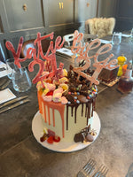 Personalised Perspex Birthday Cake Topper