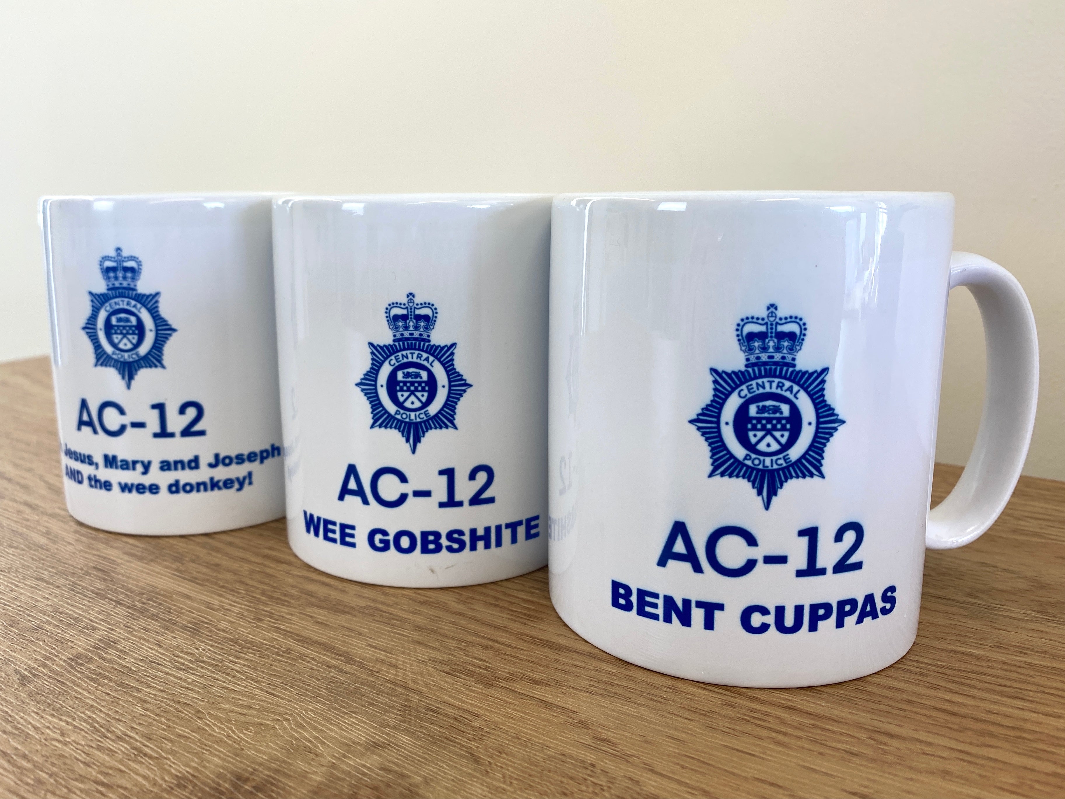 Line of Duty AC-12 Mug, Television quotes, Ted Hastings "Bent Cuppas"