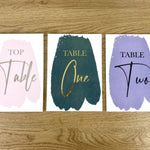 Personalised A5 Perspex Wedding & Events Table Number - Pack of 5