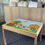 Kids Farm Table Top STICKER ONLY Compatible with IKEA Latt Tables