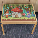 Kids Mushroom Table Top STICKER ONLY Compatible with IKEA Latt Tables