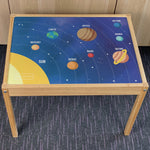 Kids Planet Table Top STICKER ONLY Compatible with IKEA Latt Tables