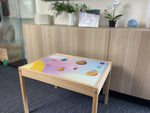 Kids Pink Planet Table Top STICKER ONLY Compatible with IKEA Latt Tables
