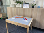 Kids Rainbow Table Top STICKER ONLY Compatible with IKEA Latt Tables