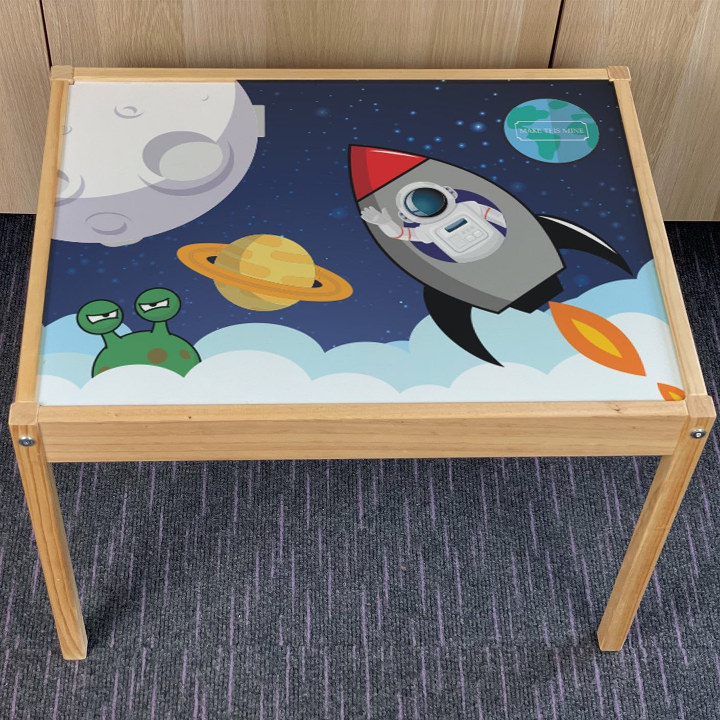 Kids Space Table Top STICKER ONLY Compatible with IKEA Latt Tables