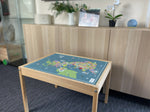 Kids UK Map Table Top STICKER ONLY Compatible with IKEA Latt Tables