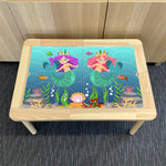 Kids Mermaid Table Top STICKER ONLY Compatible with IKEA Flisat Tables