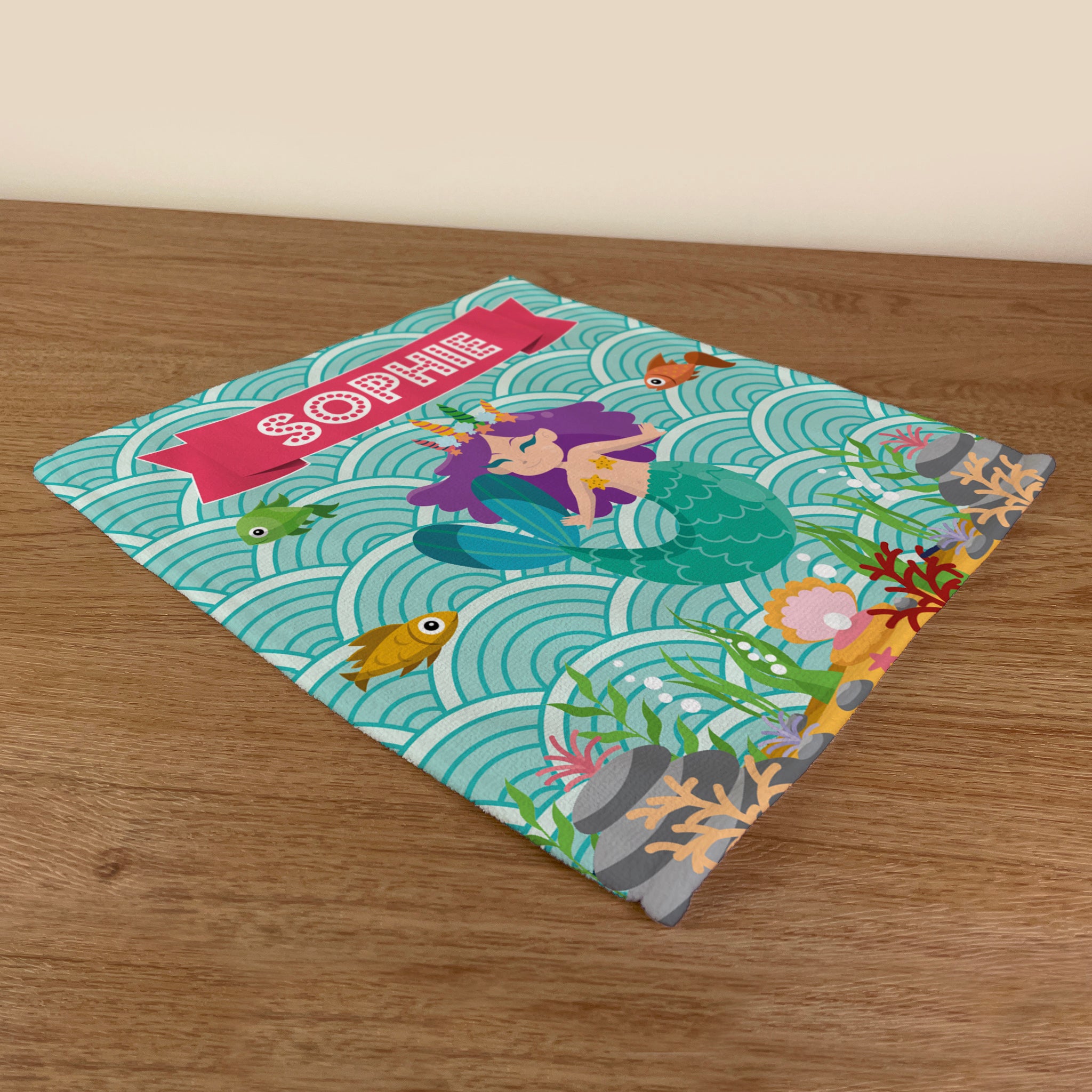 Personalised Children's Face Cloth - Mermaid