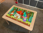Kids Mushroom Table Top STICKER ONLY Compatible with IKEA Flisat Tables