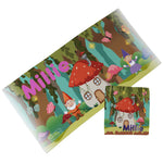 Personalised Children's Towel & Face Cloth Pack - Mushroom