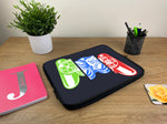 Laptop Sleeve with Multicoloured Game Controller Design