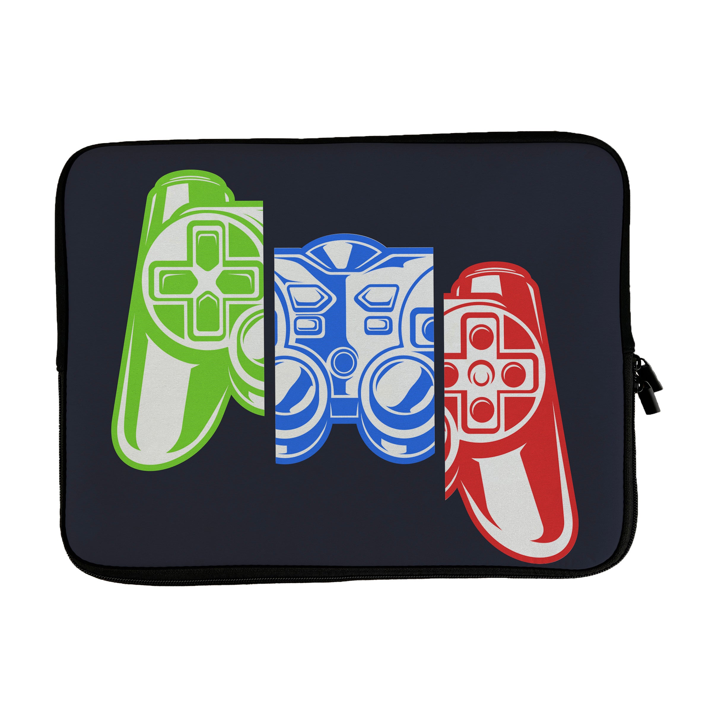 Laptop Sleeve with Multicoloured Game Controller Design