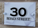 Personalised House Number Sign Copperplate Bold