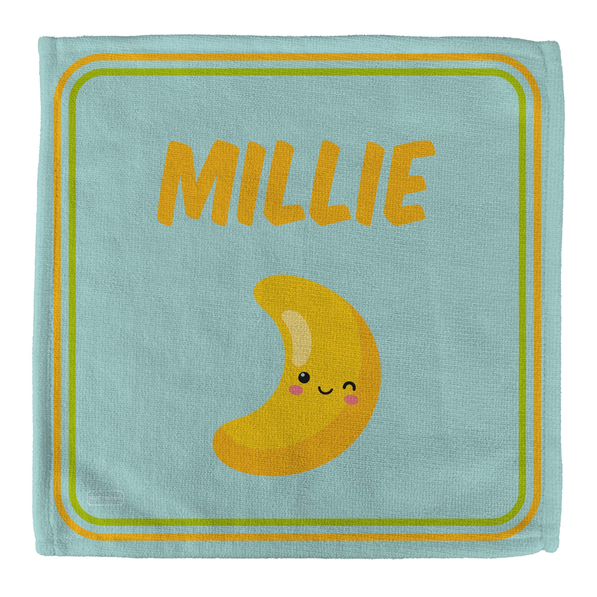 Personalised Children's Face Cloth - Object Alphabet