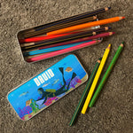 Personalised Children's Pencil Tin with Printed Scuba Underwater Design