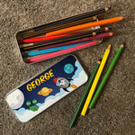 Personalised Astronaut Design Children's Pencil Tin
