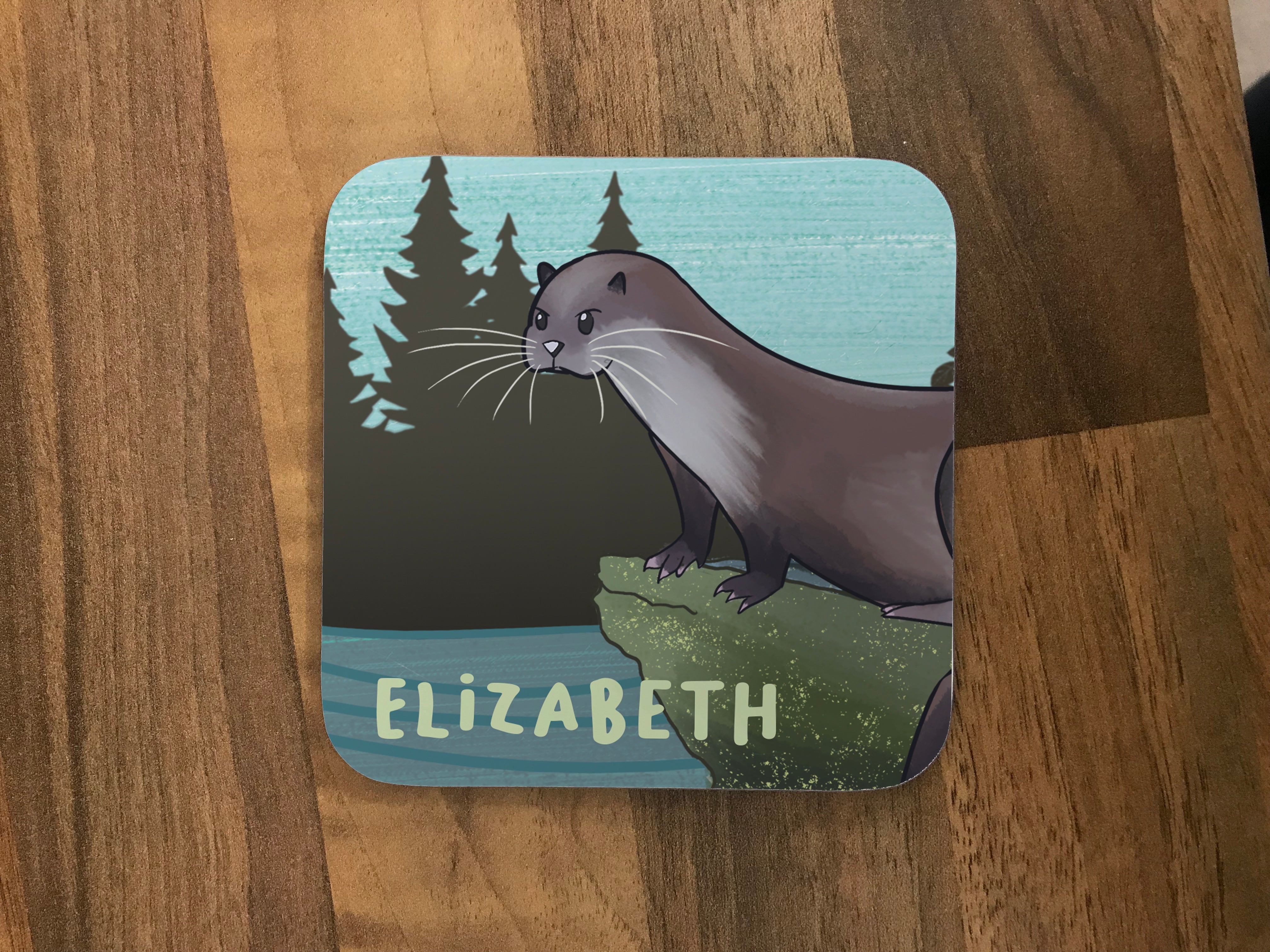 Personalised Children's Mug & Coaster Set - Otter