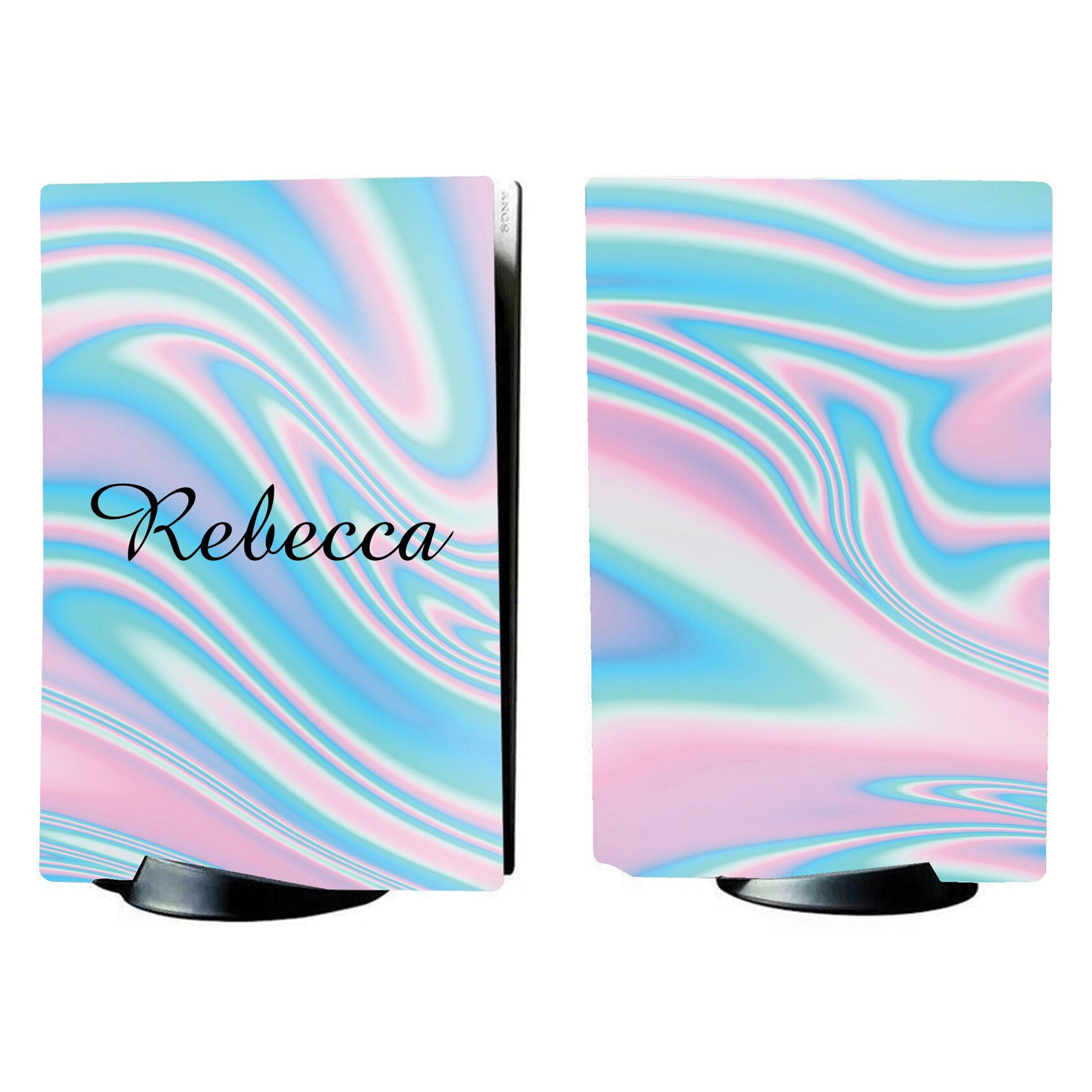 PS5 Pastel Swirl Personalised Console Vinyl Sticker