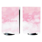 PS5 Pink Cloud Personalised Console Vinyl Sticker