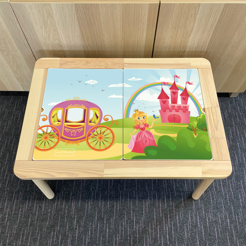 Kids Princess Fairytale Table Top STICKER ONLY Compatible with IKEA Flisat Tables