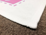 Personalised Baby Fleece Blanket - Pink