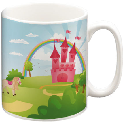 Personalised Children's 10oz Ceramic Mug - Princess Fairytale