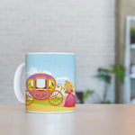 Personalised Children's 10oz Ceramic Mug - Princess Fairytale