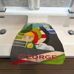 Personalised Children's Face Cloth - Race Car