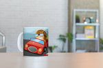Personalised Children's Mug & Coaster Set - Race Car