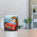 Personalised Children's 10oz Ceramic Mug - Race Car