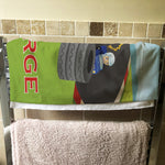 Racecar Print Children's Towel
