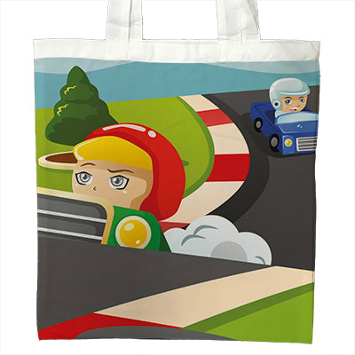 Personalised Children's Tote Bag - Race Car