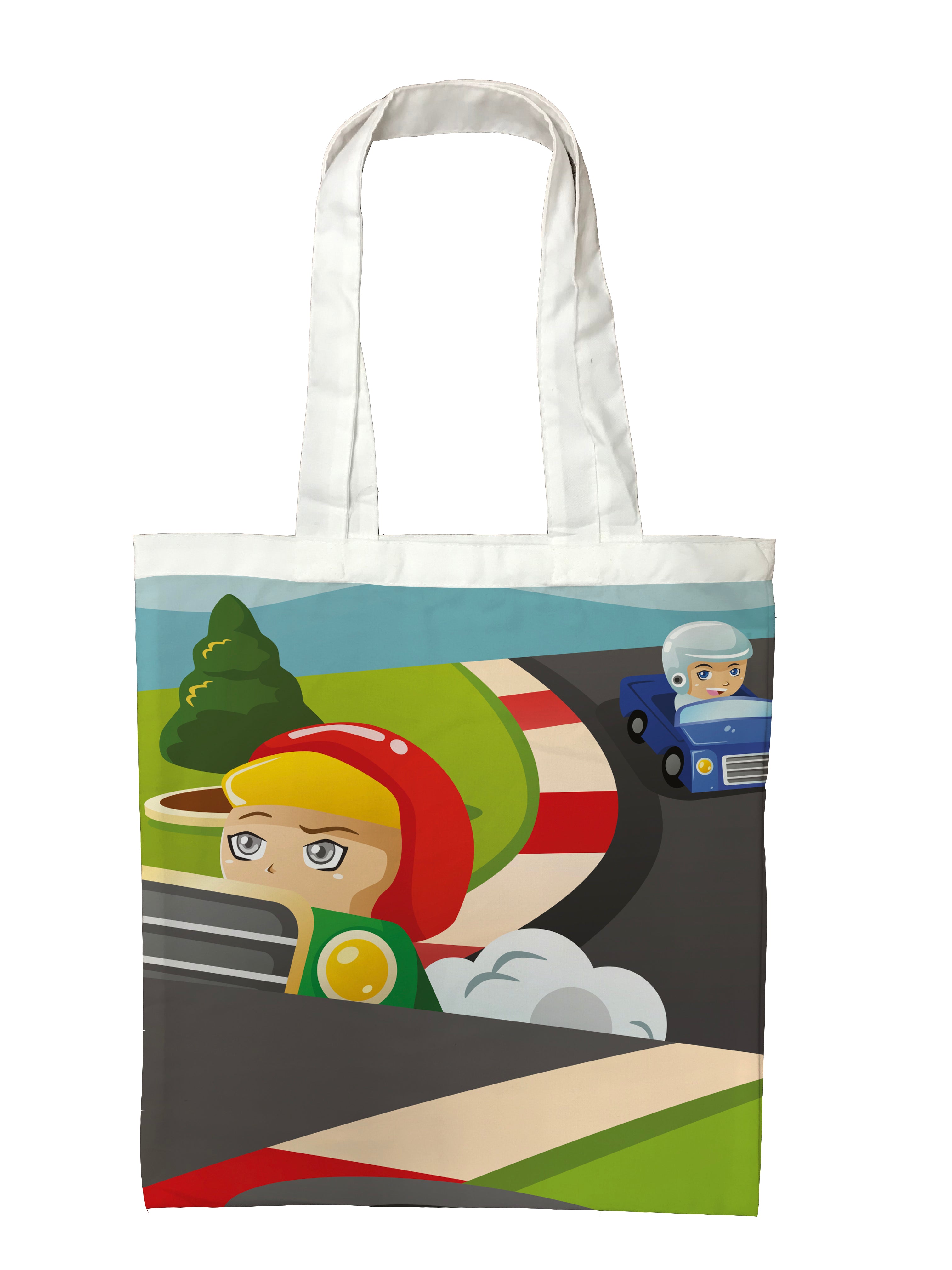 Personalised Children's Tote Bag - Race Car